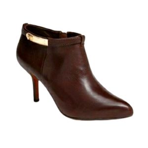 Coach Yalena Brown Leather Bootie sz 7.5